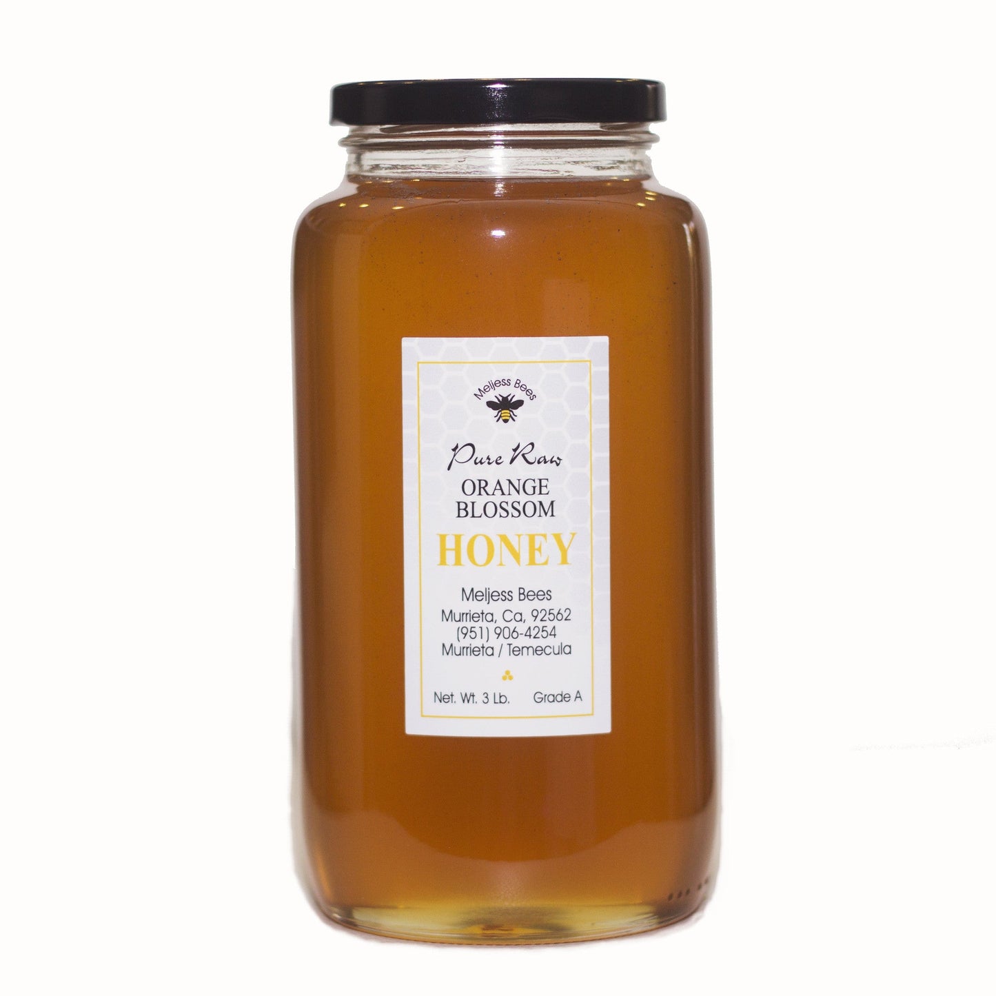 MELJESS BEES Miel de Fleur d'Oranger (3lbs)