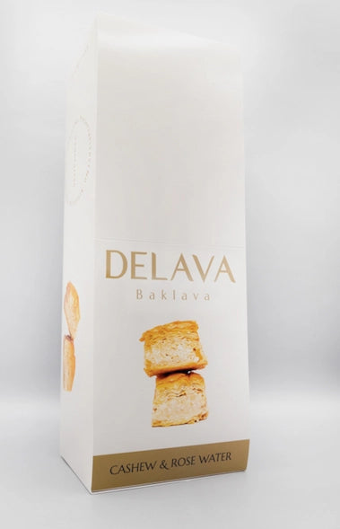 Delava Cashew & Rose Water Baklava 🌹 | Artisanal Organic | Crafted in Marietta, GA