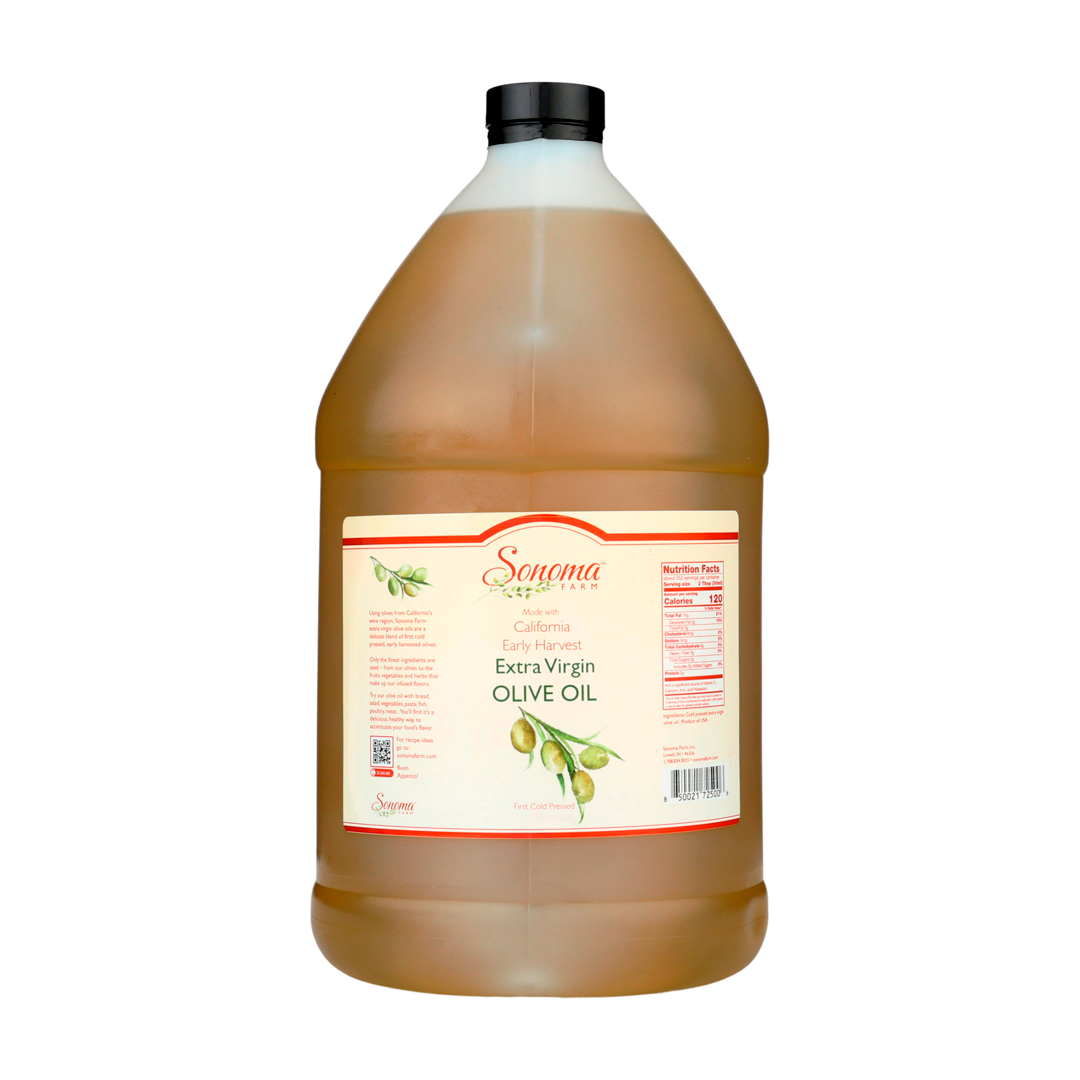 Extra Virgin Olive Oil | 2023 Crop | Cold Pressed | 1 Gallon / 3.8 Liters