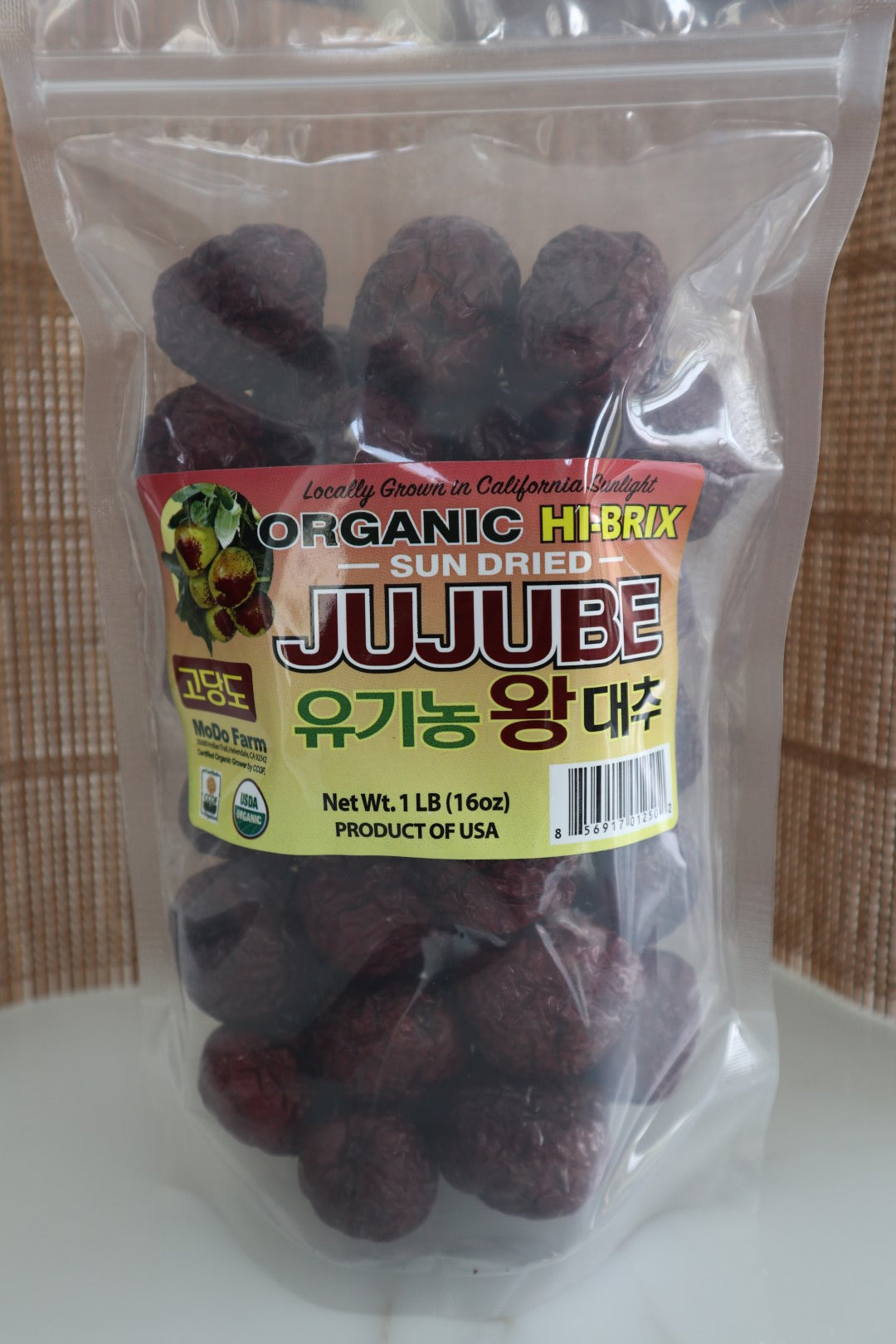 MODO FARMS Jujubes biologiques de Californie - Séchés - Parfaits pour grignoter ou faire du thé (1 lb)