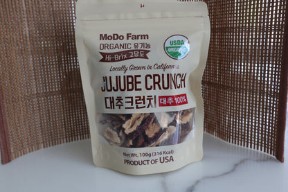 Organic Jujube Chips from California - Dried - Perfect for Snacking with Tea! (100 g per bag)