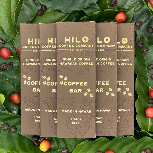 Hilo Coffee Co. Coffee Bar – Dairy-Free Coffee Bar Made with 35% Hawaiian Coffee (1.76oz)