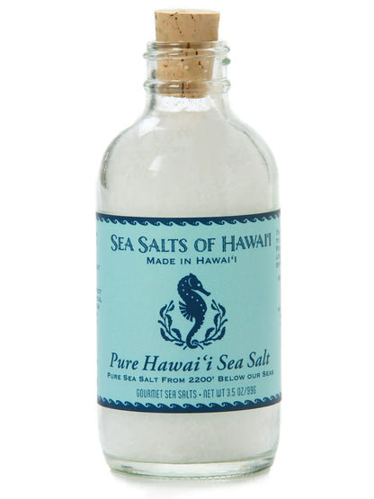 KONA PURE HAWAIIAN SEA SALT - 3.5 OUNCE BOTTLE