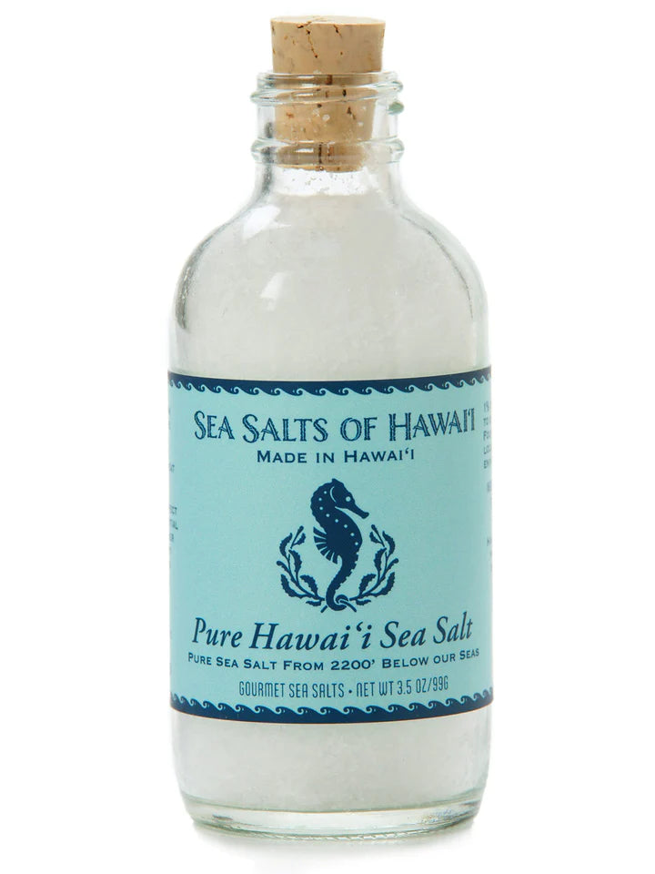 KONA PURE HAWAIIAN SEA SALT - 3.5 OUNCE BOTTLE