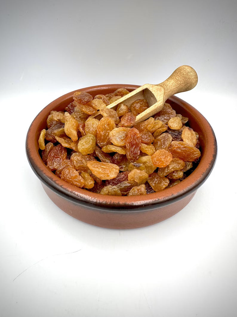 100% Greek Organic Golden Dried Sultana Raisins (3 oz)